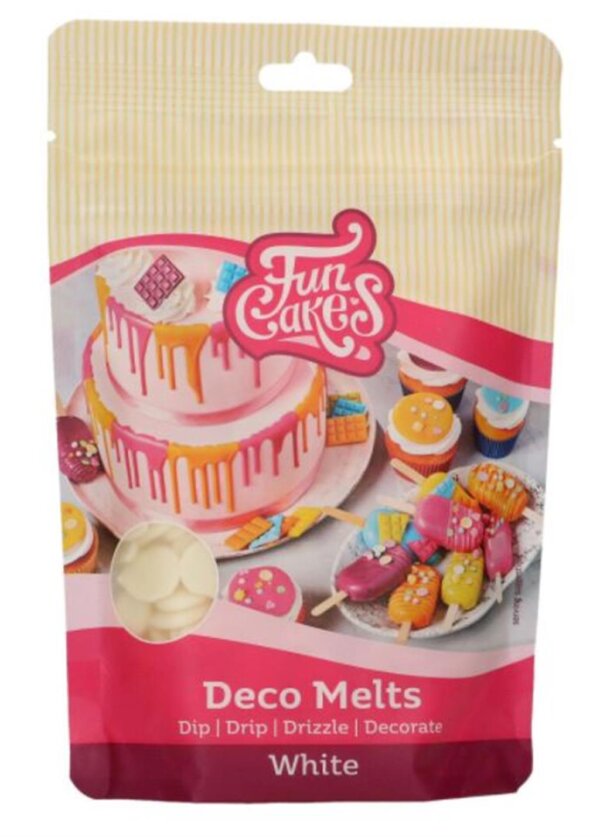 FUNCAKES DECO MELTS WHITE 250G