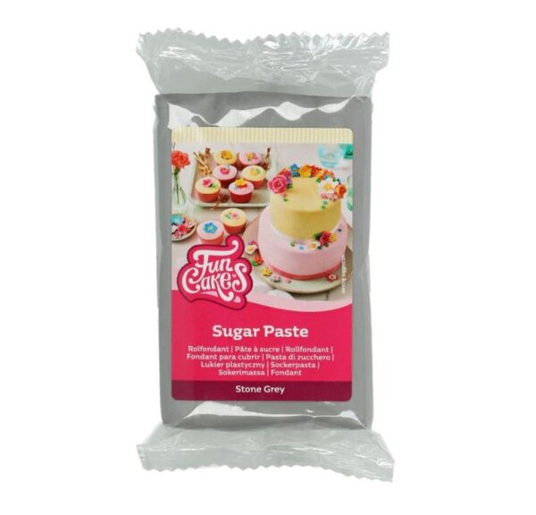 Funcakes Rollfondant Stein Grau 250Gramm