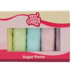 Funcakes Rollfondant Multipack Pastell Farben 5*100g