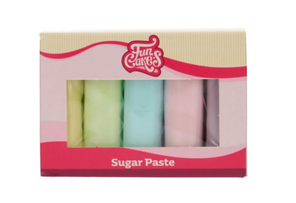 Funcakes Rollfondant Multipack Pastell Farben 5*100g