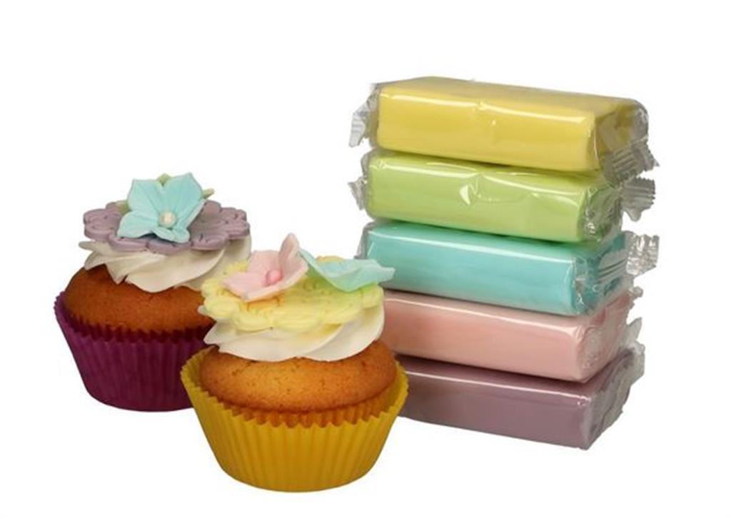 Funcakes Rollfondant Multipack Pastell Farben 5*100g
