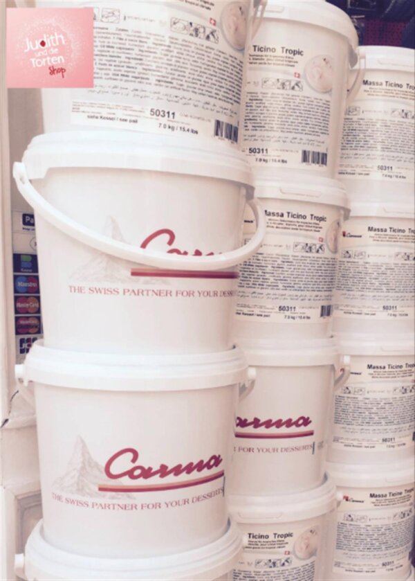 Massa Ticino Tropic Rollfondant Weiss 7kg VEGAN
