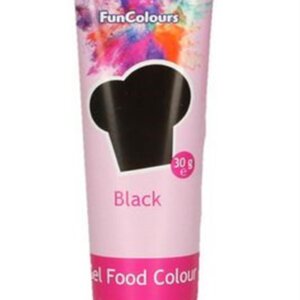 Funcakes Gelfarbe Schwarz Black 30Gramm