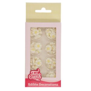 Funcakes Zuckerdekor Mini Blumen Weiss 56Stück
